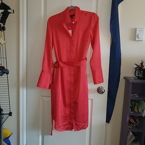 Banana Republic silk shirt dress with belt